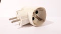 Multy socket adaptor. Metric sistem Royalty Free Stock Photo