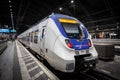 COLOGNE, GERMANY - NOVEMBER 6, 2022: National Express S Bahn train in a platform of Cologne Main train station Koln Hbf Royalty Free Stock Photo