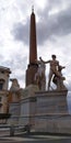 Dioscuri Statue in Quirinale Square, Rome, Italy Royalty Free Stock Photo