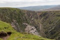 The Neap head northern gannet colony from above. Royalty Free Stock Photo