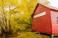 An Iconic boat house of Glenorchy in autumn season; NEW ZEALAND, 2017