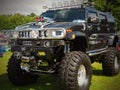 Picture of nice black sport utility vehicle - hummer truck.