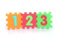 Picture of numbers 123 Royalty Free Stock Photo