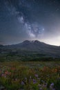 Mount St. Helens Sunset Sky Stars Milkway