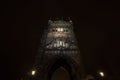 Old town bridge tower of Charles Bridge Karluv Most, or staromestska mostecka vez in Prague, Czech Republic, seen from below Royalty Free Stock Photo