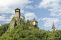 Orava castle during summer day, village Oravsky Podzamok, Slovakia, Europe Royalty Free Stock Photo