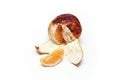 A picture of an ordinary old and dry mandarin.