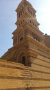 A picture from the outside of the tower of Mary Gerges Church in Old Cairo