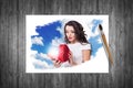 The picture painted paints Royalty Free Stock Photo