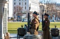 Tomb of the Unknown Soldier Guards Royalty Free Stock Photo