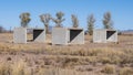 Untitled work in concrete by Donald Judd at the Chinati Foundation in Marfa, Texas.