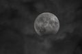 Partial full moon eclipse from 28 october 2023 Royalty Free Stock Photo