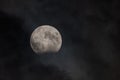 Partial full moon eclipse from 28 october 2023 Royalty Free Stock Photo