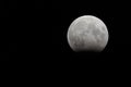 Partial full moon eclipse from 28 october 2023 Royalty Free Stock Photo