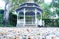 Empty Gazebo In Public Park Royalty Free Stock Photo