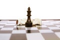 Picture of pawns on the chess board game Royalty Free Stock Photo