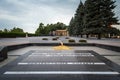 Eternal flame on the war memorial erected to commemorate the 1990-1992 Transnitria civil war and the soldiers who died