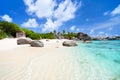 Picture perfect beach at Caribbean Royalty Free Stock Photo