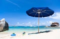 Picture perfect beach at Caribbean Royalty Free Stock Photo