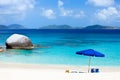 Picture perfect beach at Caribbean Royalty Free Stock Photo