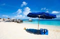 Picture perfect beach at Caribbean Royalty Free Stock Photo