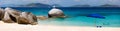 Picture perfect beach at Caribbean Royalty Free Stock Photo