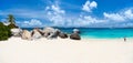 Picture perfect beach at Caribbean Royalty Free Stock Photo