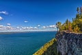 Picture Perfect postcard of the Lake Superior - SG PP, Thunder Bay, Ontario, Canada Royalty Free Stock Photo