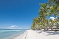 Picture perfect weather during a clear day at Dumaluan Beach, Panglao, Bohol, Philippines. White sand and crystal clear waters