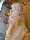 Pharaoh Statue head in museum park Cairo Egypt Royalty Free Stock Photo