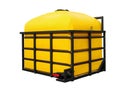 Plastic tank for water storage. Isolated image. Royalty Free Stock Photo