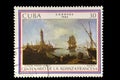 Picture postage stamp -Claude Joseph Vernet - Puerto