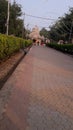 Picture of premises and road of temple