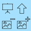 Picture presentation icons