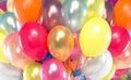 Picture presenting bunch of colorful balloons Royalty Free Stock Photo