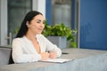 Picture of pretty receptionist at work. Royalty Free Stock Photo