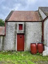 Red Barn doors on country shed, Ireland Royalty Free Stock Photo