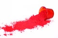 Picture of red organic holi color for holi fun