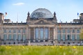 German parliament, Berliner Reichstag in springtime: Tourist attraction in Berlin