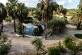 Picture of restaurant 'Rebate' and 'Ermita' church, near San Miguel in Valenciana, Spain Royalty Free Stock Photo