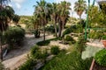 Picture of restaurant 'Rebate' and 'Ermita' church, near San Miguel in Valenciana, Spain Royalty Free Stock Photo