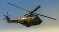 Puma Socat IAR 330 helicopter , Romania Air Force Royalty Free Stock Photo