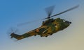 Puma Socat IAR 330 helicopter , Romania Air Force Royalty Free Stock Photo