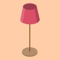 Picture of a room lamp. Vector picture