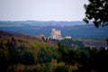 View of the ruins of the Polish castle Rabsztyn, April 30, 2022, Poland