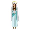 Picture saint virgin mary with baby jesus Royalty Free Stock Photo