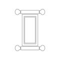 Picture of the Scroll icon. Element of China for mobile concept and web apps icon. Outline, thin line icon for website design and