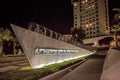 Ship sculpture along promenade Tel Aviv, Israel