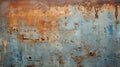 Industrial chic textured background featuring rusty metal with ample copy space ideal for a variety of creative projects