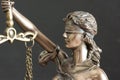 Close up Lady Justice goddess of justice